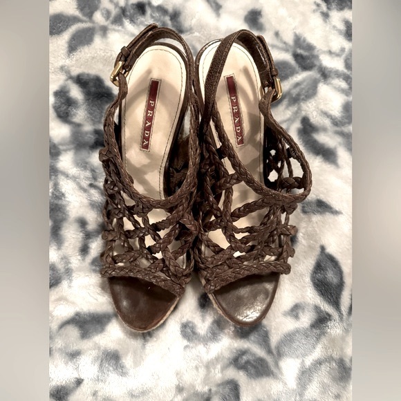 Prada Shoes - Prada Sport Leather Sandals